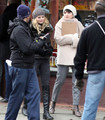 Ginnifer Goodwin and Jennifer Morrison on the Set of Once Upon a Time in Vancouver Dec 14 - once-upon-a-time photo