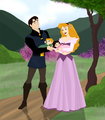 Aurora and Phillip Family - disney-princess fan art