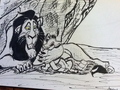 My Scar & Simba Drawing - the-lion-king fan art