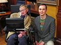 cast with Stephen Hawking - the-big-bang-theory photo
