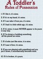 A Toddler's Rules of Possession  - random photo