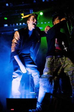 Justin performing with Lil Twist at the Careless World tour ☺