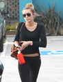 Miley -Leaving Winsor Pilates in West Hollywood [2nd April] - miley-cyrus photo
