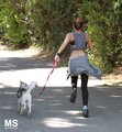 04/04 Working Out In Los Angeles With Her Puppy - miley-cyrus photo