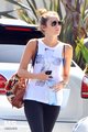 05/04 Arriving At A Pilates Class In West Hollywood - miley-cyrus photo