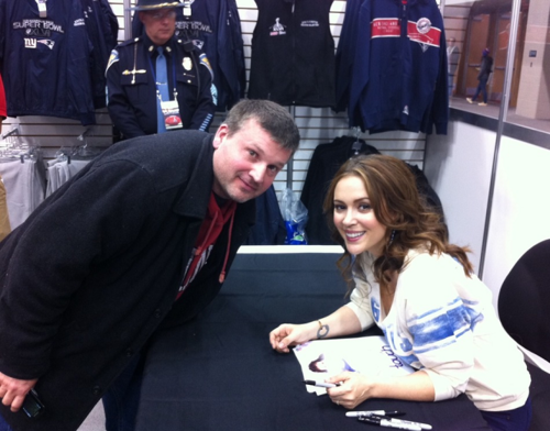 Alyssa - NFL Superbowl Experience Touch Signing, March 2012