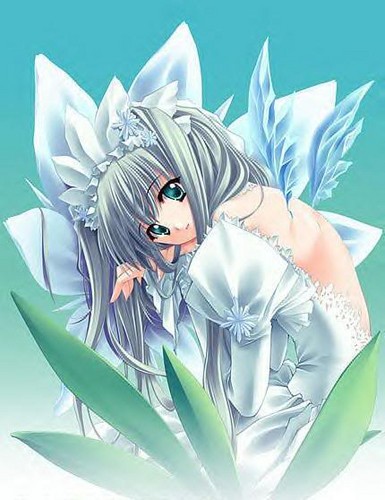 Anime flower girl