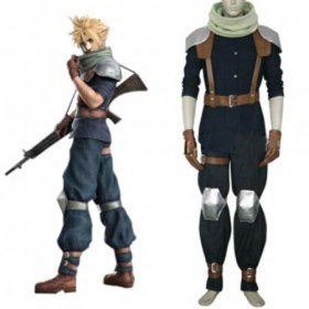  Final Fantasy VII Crisis Core بادل Strife Cosplay Costume