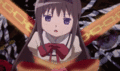 anime - Homura wrapped in ribbon screencap