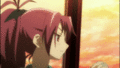 anime - Kyoko eating biscuit screencap
