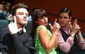 Lea, Chris & Darren on set - glee photo
