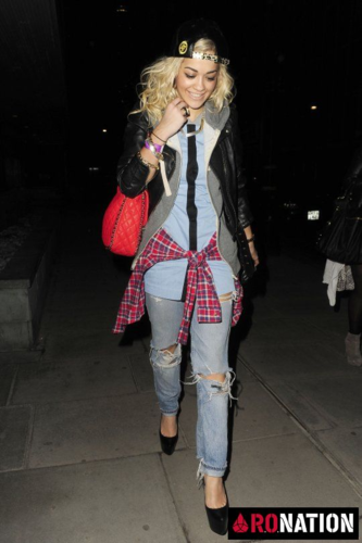  Rita Ora - Leaving Mahiki Nightclub - February 28, 2012