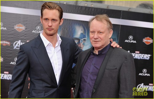  Alexander Skarsgard: 'Avengers' Premiere with Dad Stellan