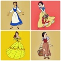 Belle and Snow White - disney-princess fan art