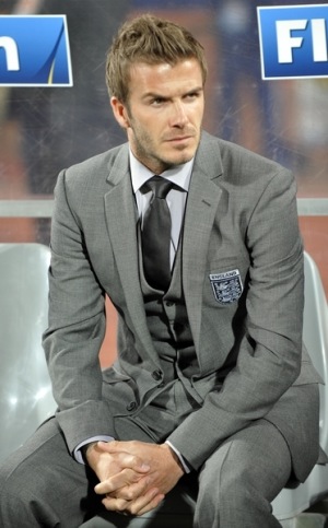 David Beckham suit