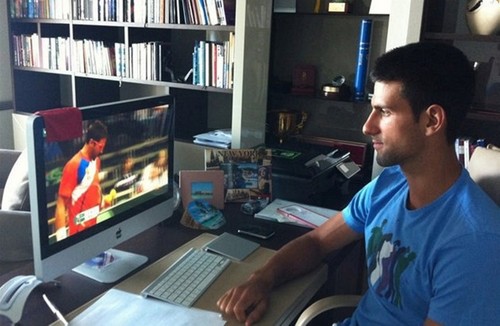  Djokovic watched Davis Cup just on the Internet