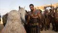 Drogo and Daenerys with Dothraki - khal-drogo photo
