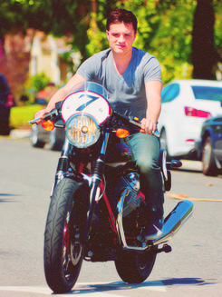  Josh on his motorcycle