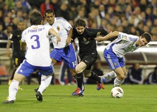  Lionel Messi: Real Zaragoza (1) v FC Barcelona (4)