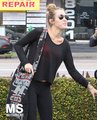 Miley - 13/04 At Winsor Pilates In West Hollywod - miley-cyrus photo