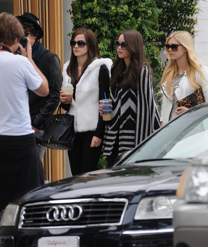 On the Set of The Bling Ring - April 11, 2012