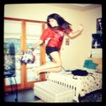 Paris :) jumping with her skatebored  - paris-jackson photo