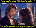 ROTS - don't need Obi-Wan (joke) - star-wars-revenge-of-the-sith fan art