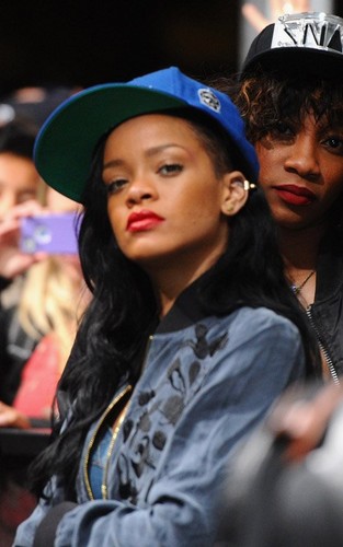Rihanna in  the second day of the Coachella Music Festival