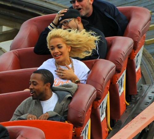 Rita Ora - Enjoying Herself At Coney Island - April 11, 2012