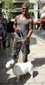 Shemar Moore Walks His Dog At The Grove - shemar-moore photo