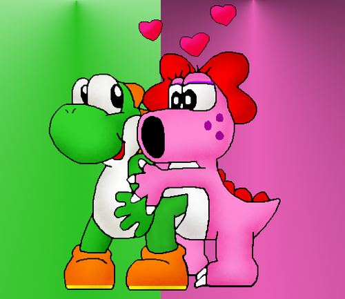 Yoshi and Birdo love