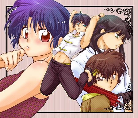  Akane and the Ranma 1/2 Boys ( Ranma, Ryoga, and Mousse)