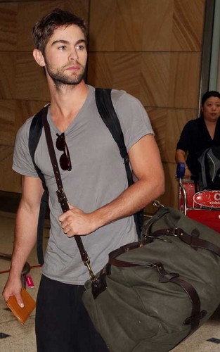  Chace Crawford as he arrived in Sydney, Australia (April 21).