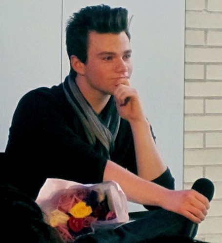 Chris Colfer at Apple’s Q& A in Chelsea NYC 4/22