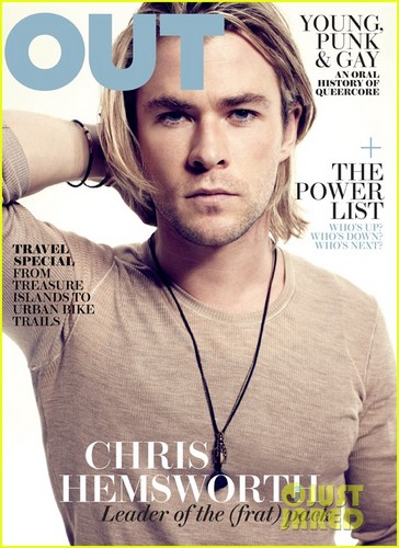  Chris Hemsworth Covers 'Out' May 2012