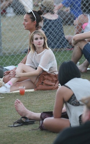  Emma Roberts at Coachella in Indio, CA (April 20).