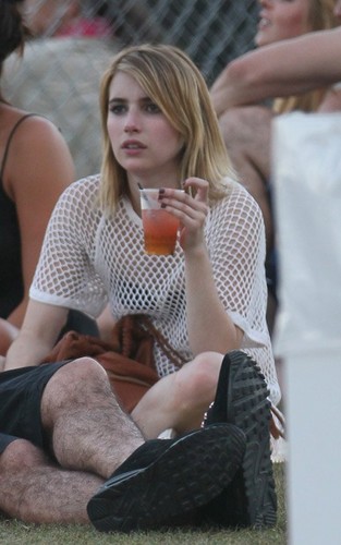  Emma Roberts at Coachella in Indio, CA (April 20).