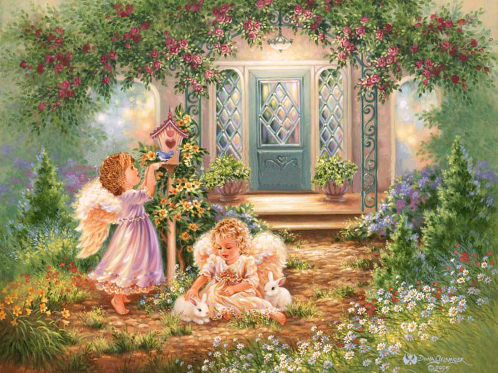 Garden Angel - yorkshire_rose Wallpaper (30545347) - Fanpop