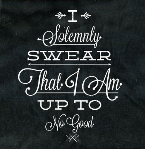  I solemenly Swear that I am up to no good
