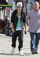 Justin Bieber leaving a Ducati  - justin-bieber photo