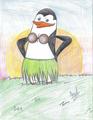 Kowalski's Coconut Bra XD - penguins-of-madagascar fan art