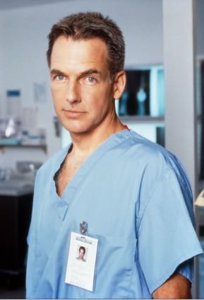  Mark Harmon as a doctor
