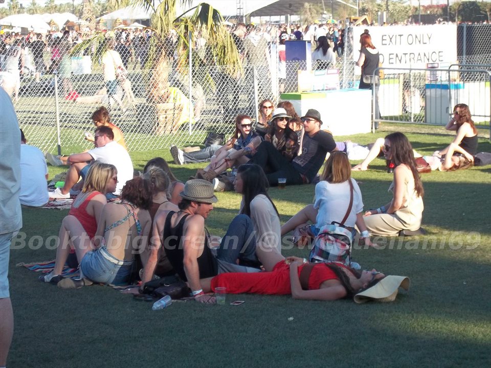 Nina and Ian at Coachella Day Three - ian-somerhalder-and-nina-dobrev photo