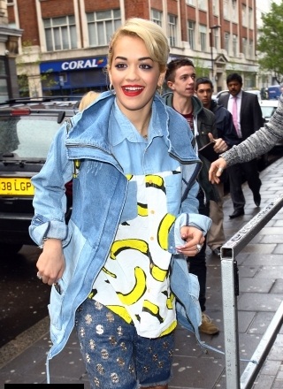 Rita Ora - At The Studios Of Radio 1 In London - April 19th 2012
