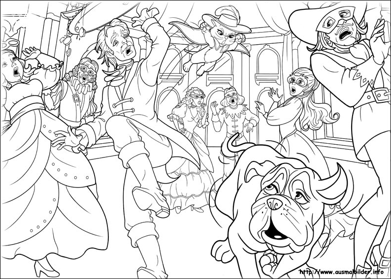 3ms coloring page  barbie and the three musketeers photo