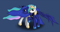 Celestia conforting her sister  - my-little-pony-friendship-is-magic fan art