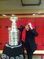 Cory and Brad with Stanley Cup - glee photo