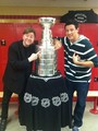 Cory and Brad with Stanley Cup - glee photo