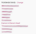 Damon in Elena's Heart - trending worldwide <3 - damon-and-elena fan art