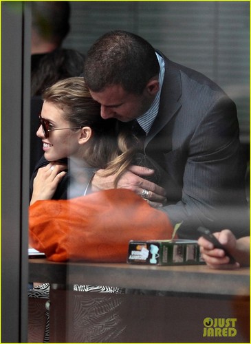 Dominic Purcell and AnnaLynne McCord on the set of his movie Bailout
